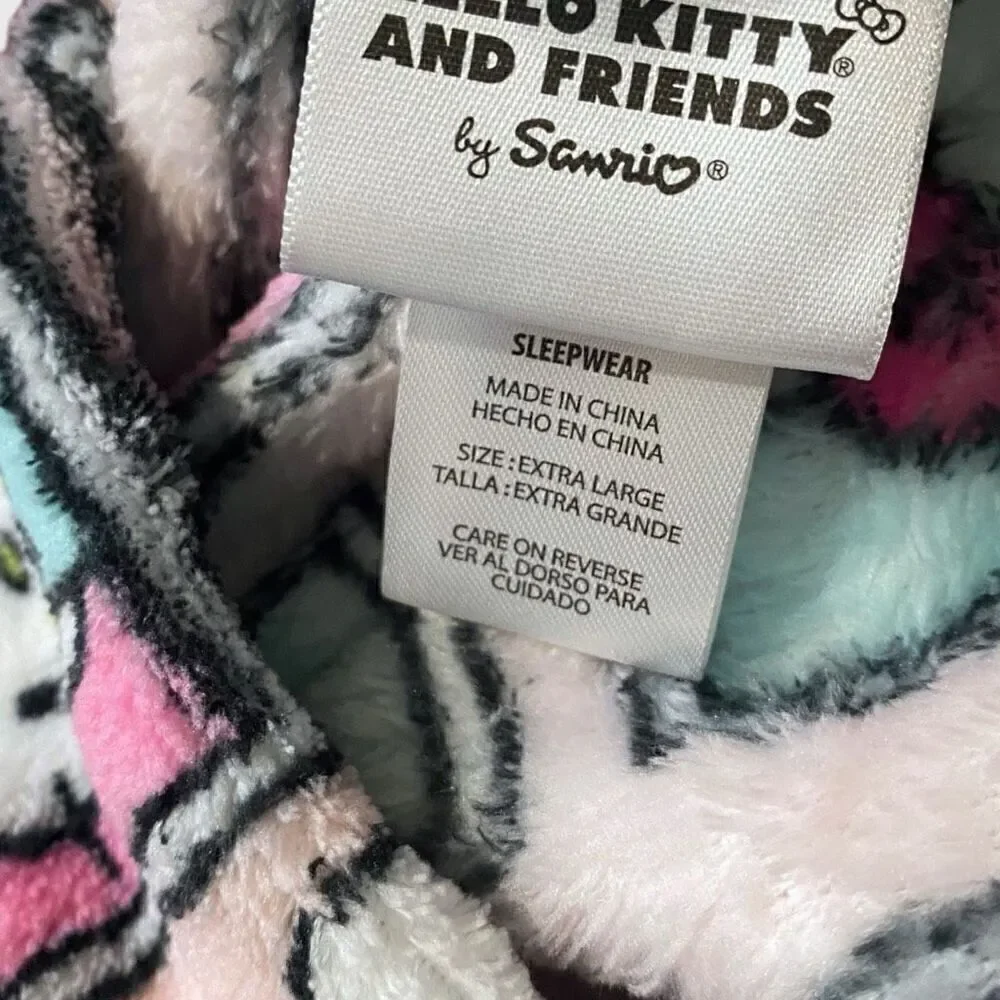Hello Kitty Sanrio Melody Panels Fuzzy Soft Touch Pajama Pants Womens size XL